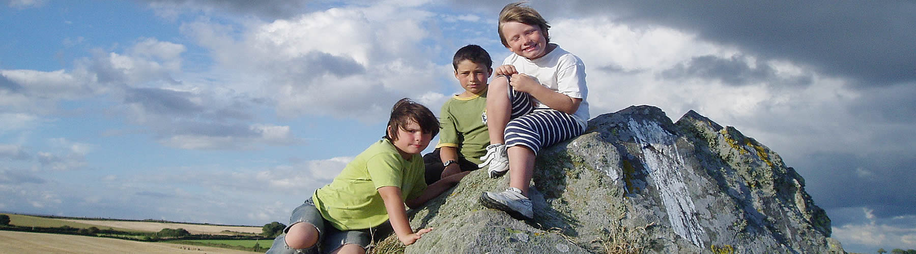 Children on Rock